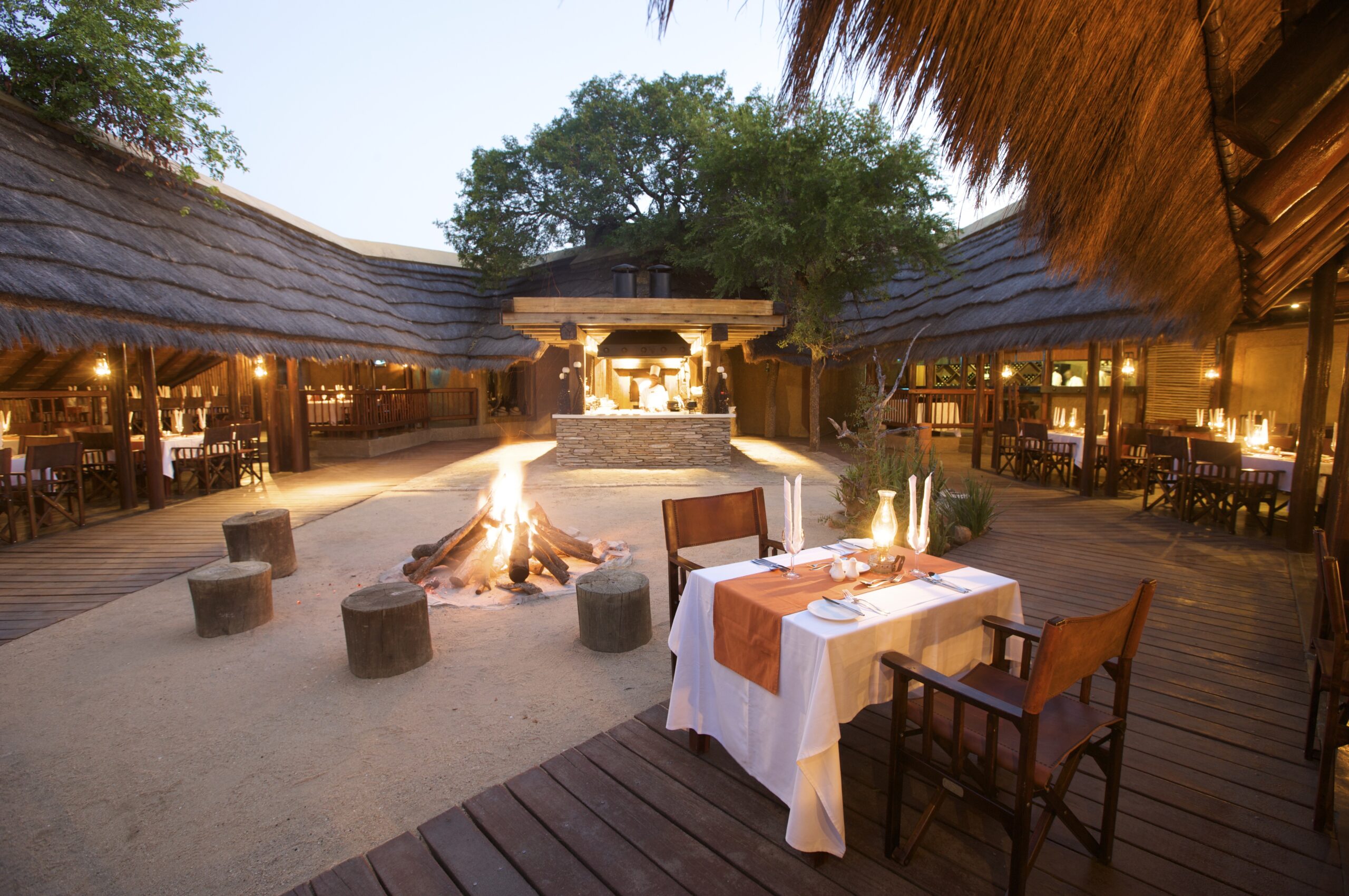 Kapama River Lodge Dining Area Boma scaled 1